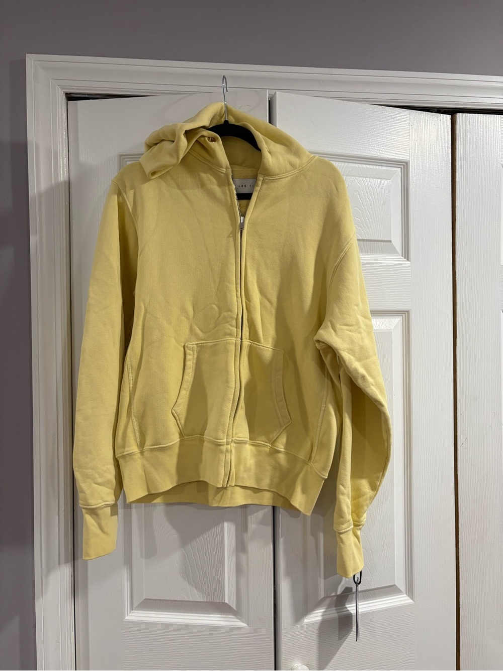 Yellow Hooded Zip-Up Women's Sweater